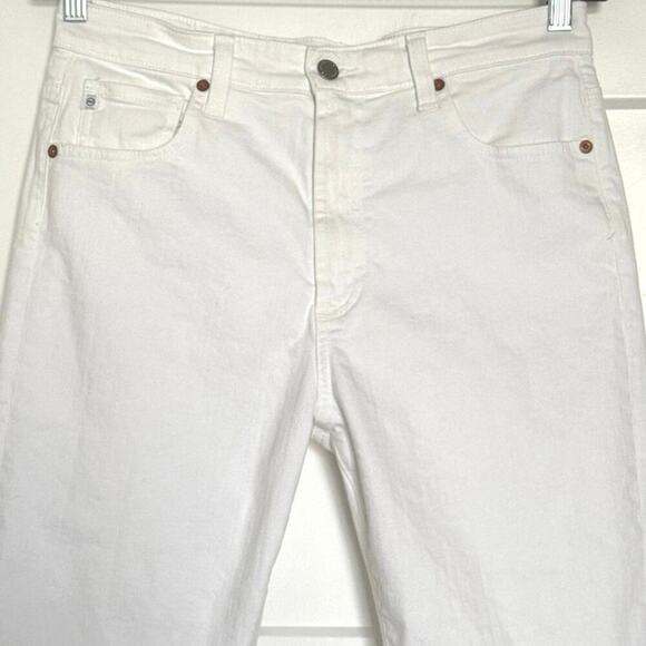 AG Adriano Goldschmied Alexxis Boot White Denim Jeans High Rise Vintage Fit 31R - Picture 6 of 13